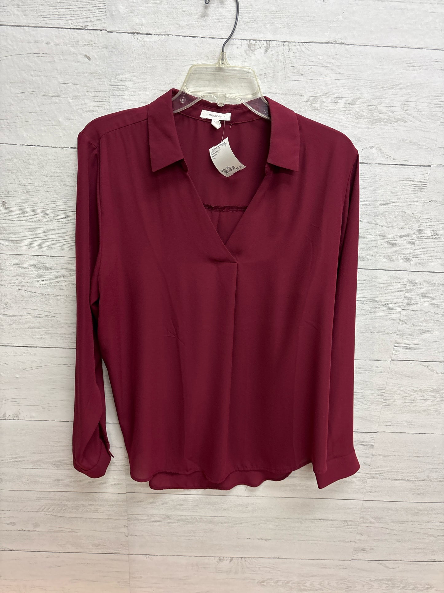 Size XL Maurices Red Womens Shirt