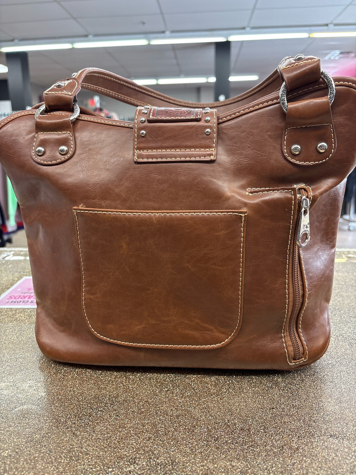 Montana West brown/silver Purse