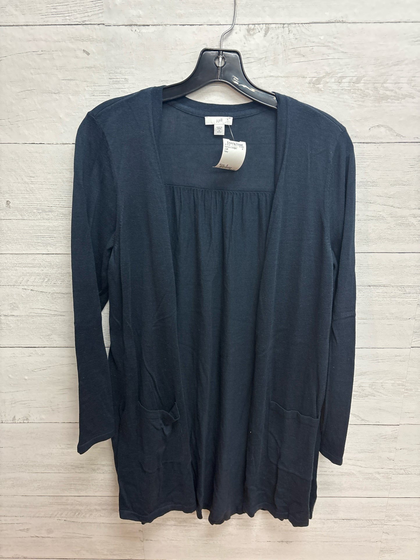 Size S J.Jill Navy Womens Cardigan