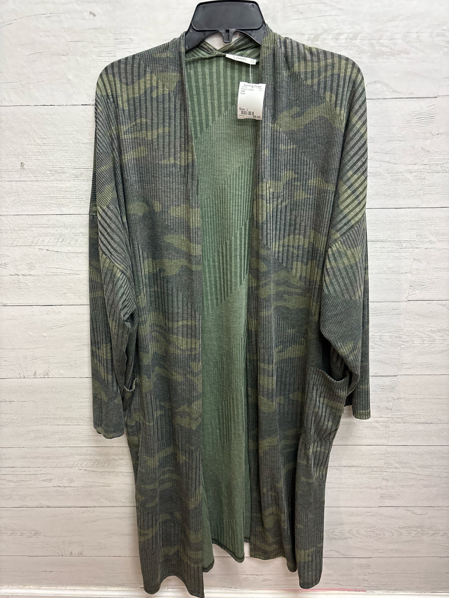 Size L Jodifl Green Womens Cardigan