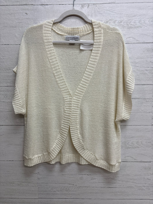 Size XL Sag Harbor Off White Womens Cardigan