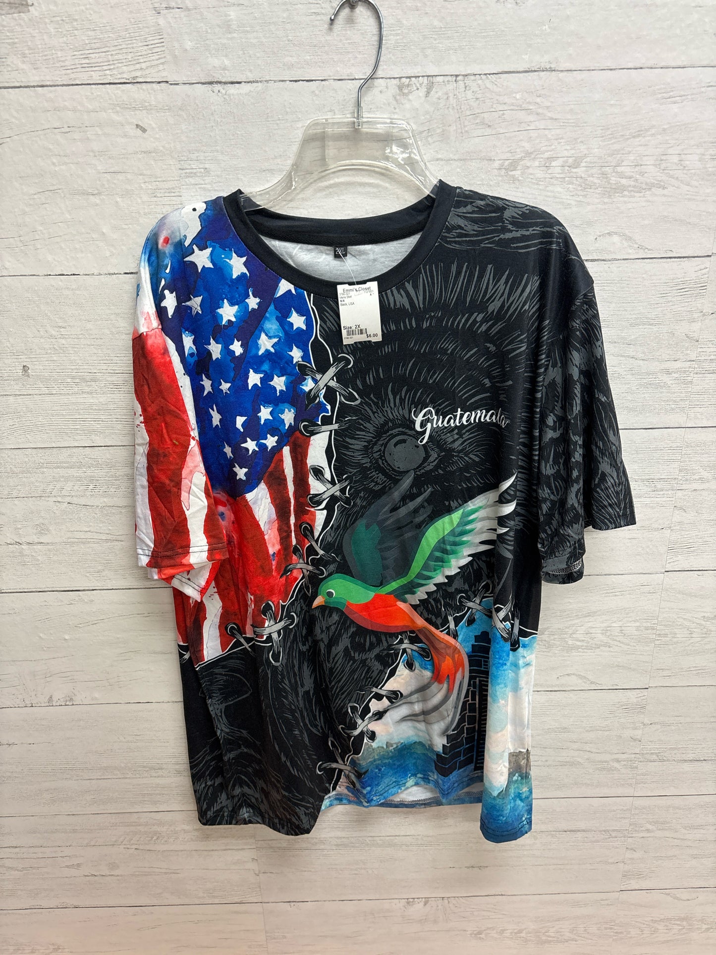 Size 2X N/A Black Mens Shirt