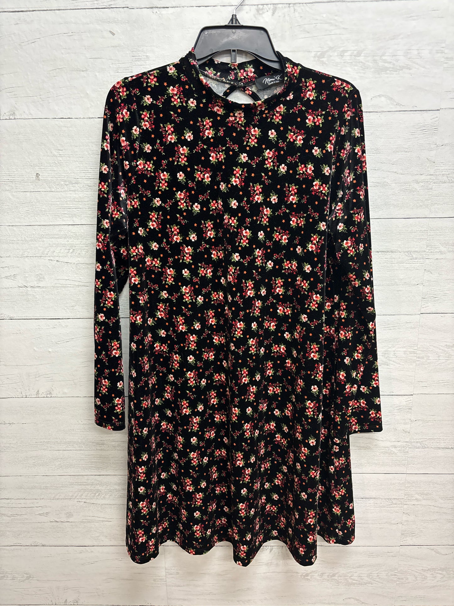 Size L Nimi K Black/Pink Dress