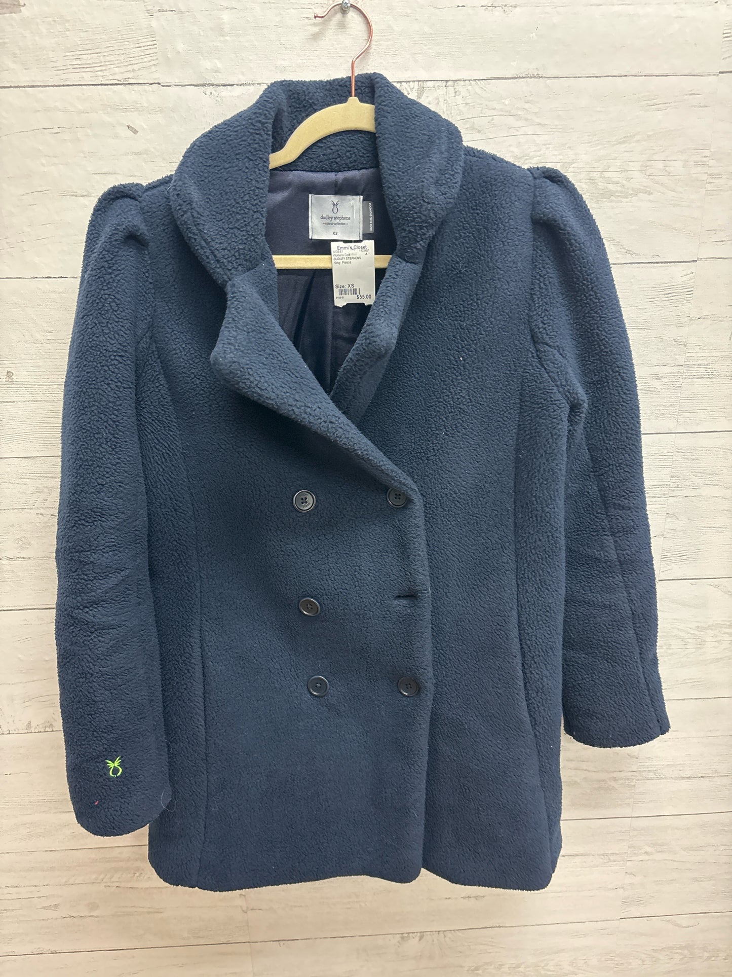 Size XS DUDLEY STEPHENS Navy Womens Coat