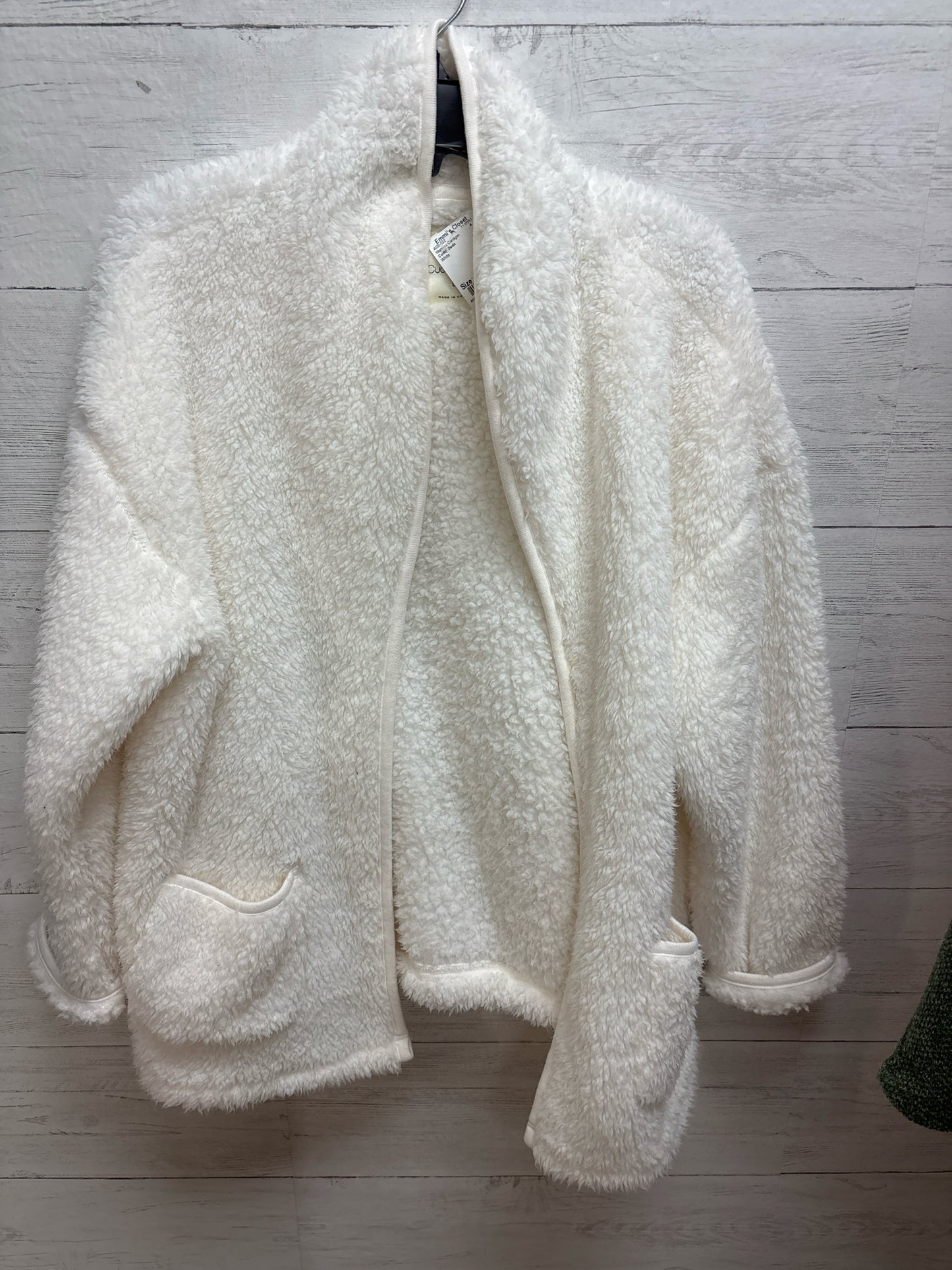Size L Cuddl Duds White Womens Cardigan