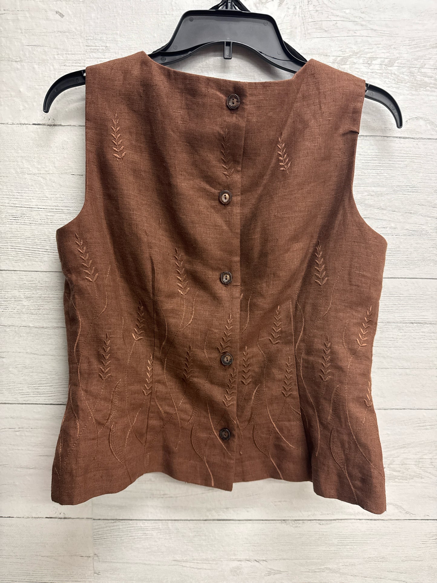 Size 10P JOHN ROBERTS Brown Shirt