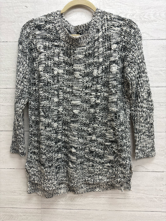 Size S Poof gray/white Womens Sweater