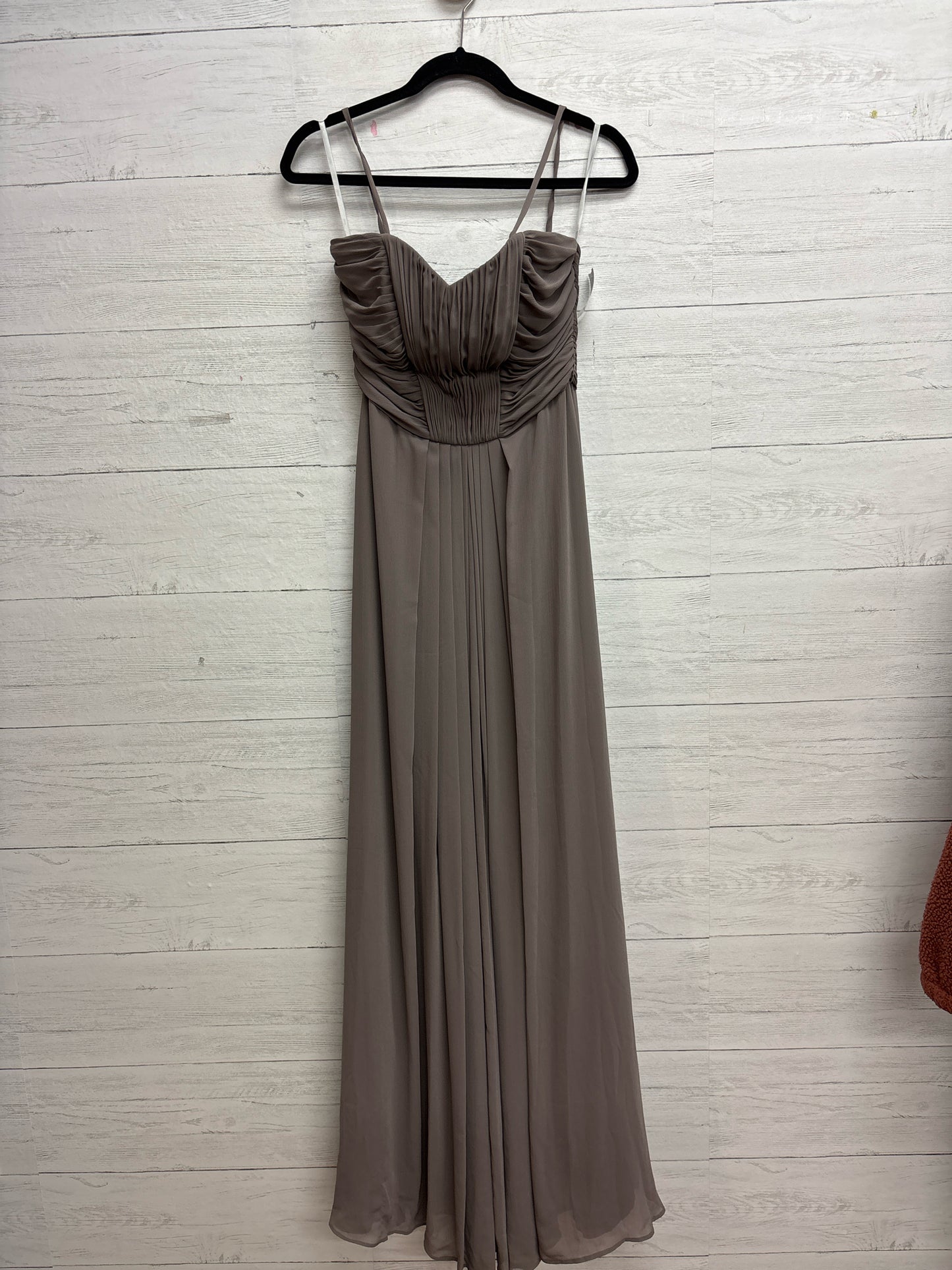 Size 6 WToo Taupe Gown/Evening Wear