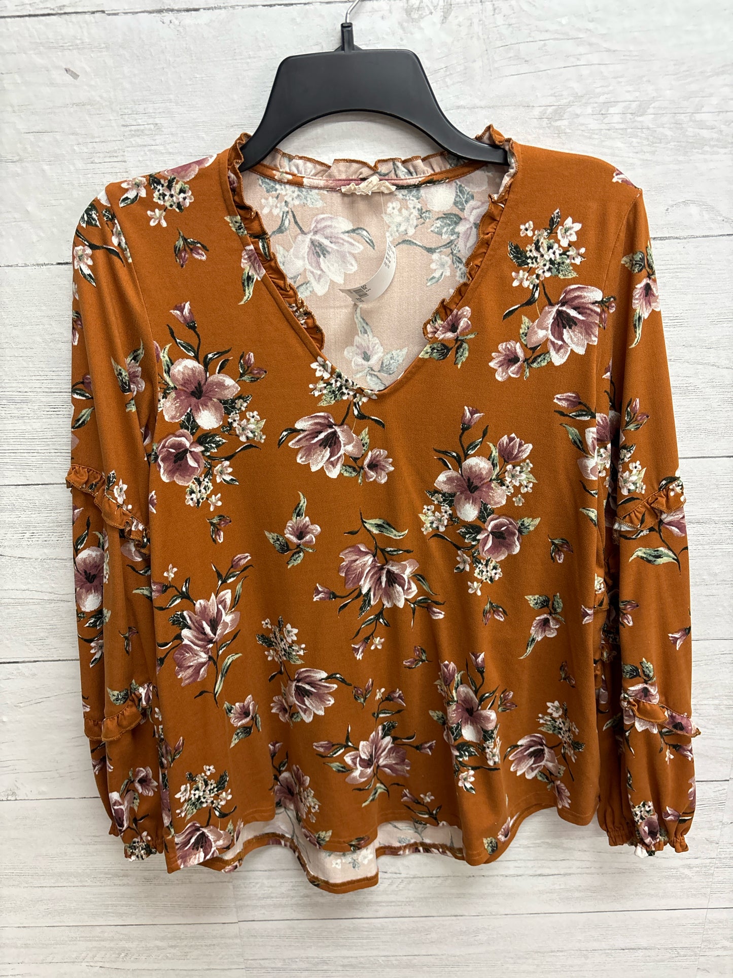 Size S Hem & Thread Orange Womens Shirt