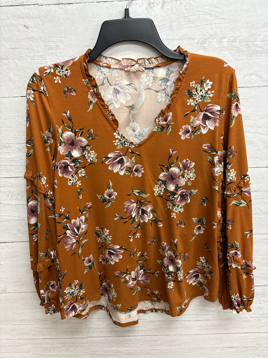Size S Hem & Thread Orange Womens Shirt