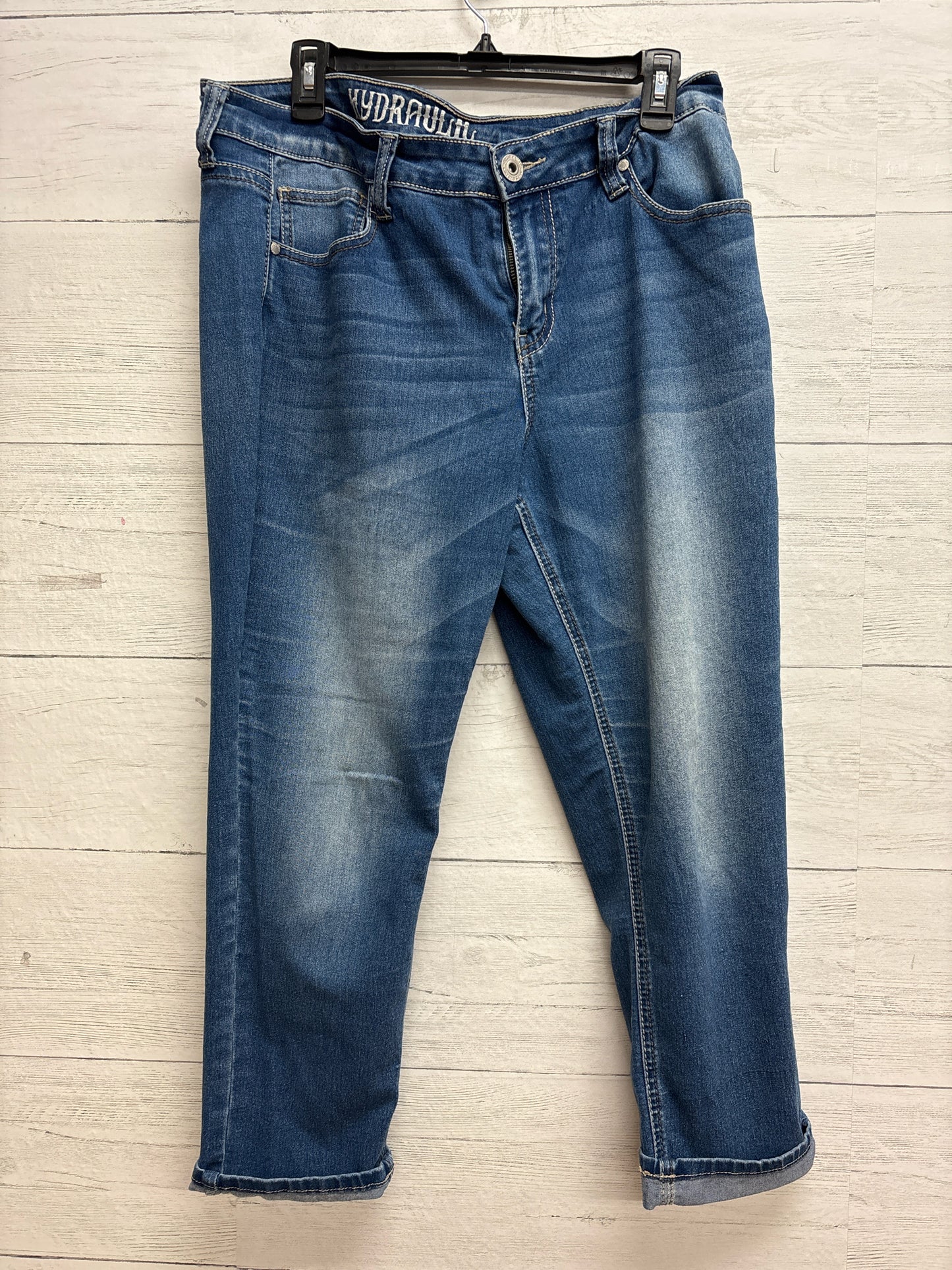 Size 14 Hydraulic Blue Capri