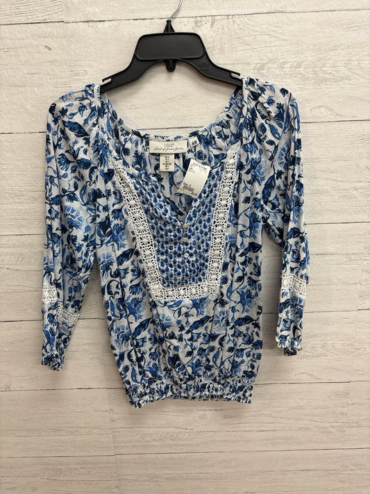 Size S H&M Blue Print Shirt