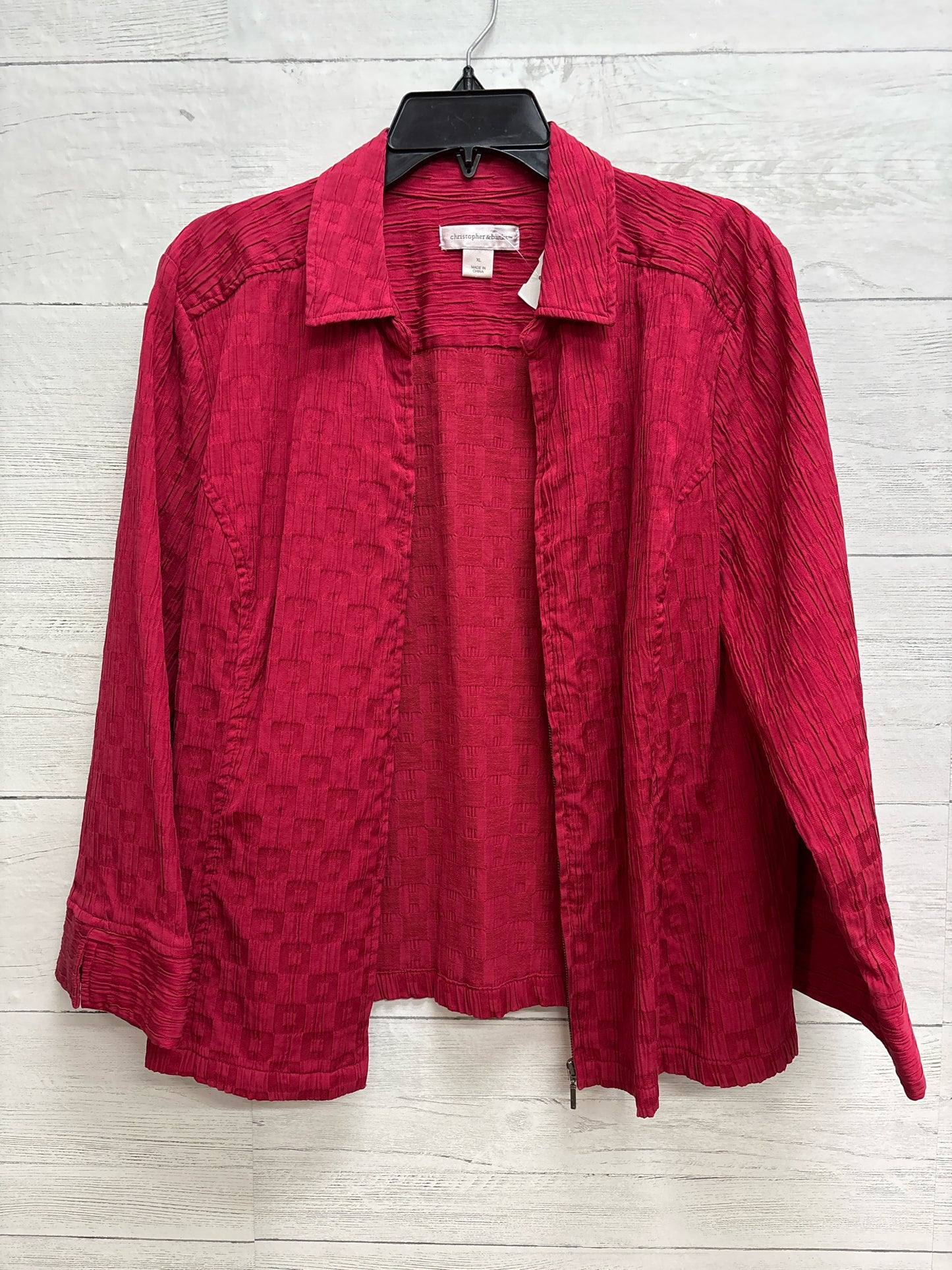 Size XL Christopher & Banks Red Shirt