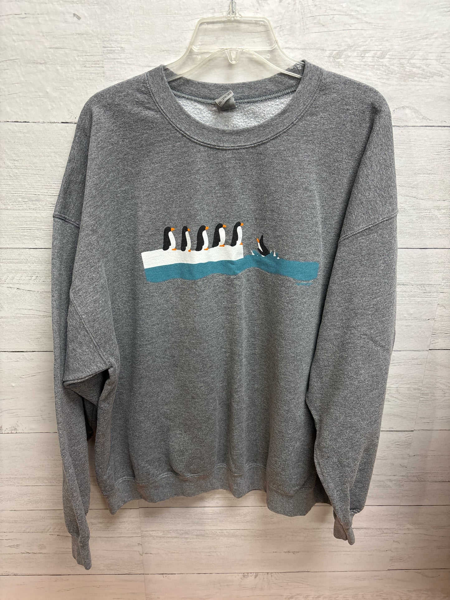Size 2X Gildan Grey Womens Sweater