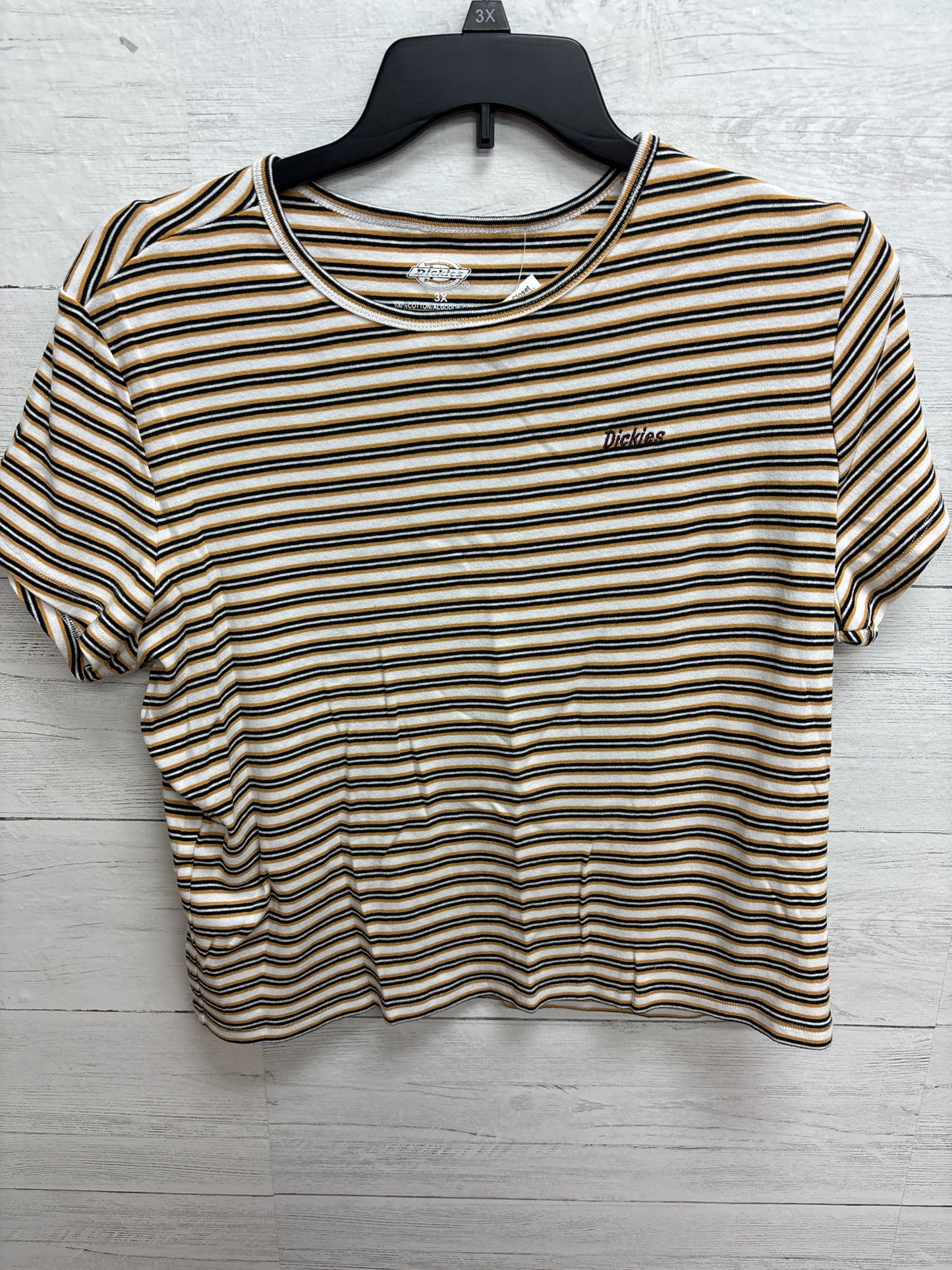 Size 3X Dickies Yellow/White Womens Shirt