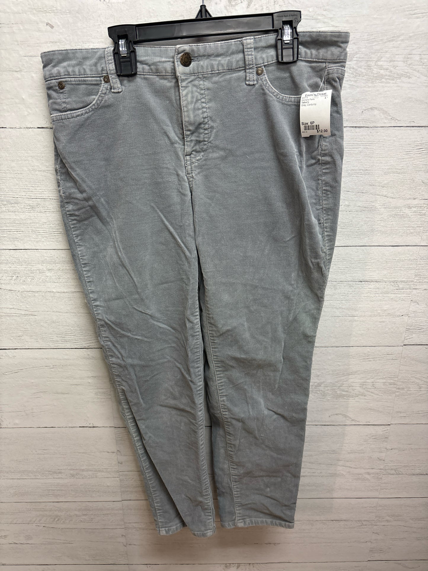 Size 6P Talbot's Grey Womens Pants