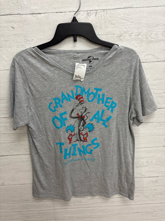 Size 2X Universal Studios Grey Womens Shirt