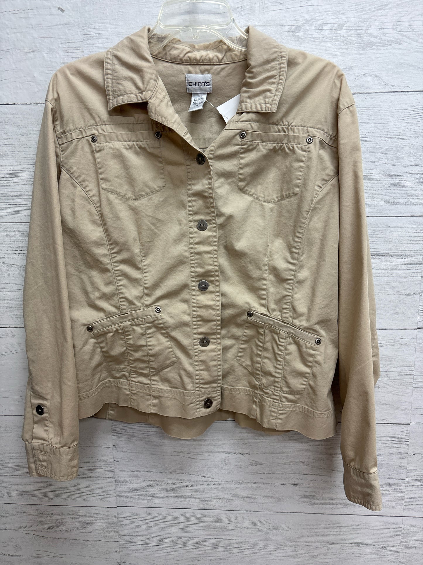 Size M Chico's Design Tan Womens Jacket
