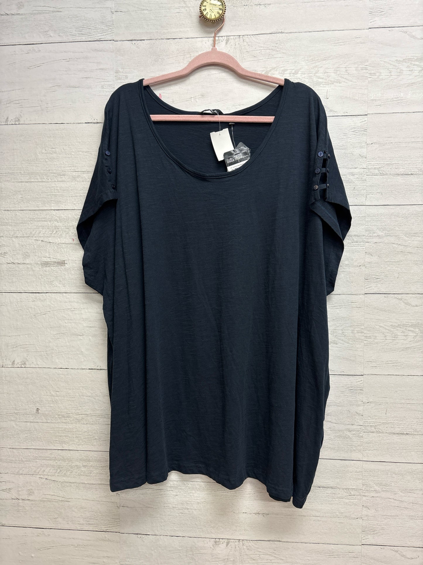 Size 3X Ulla Popken Navy Womens Shirt