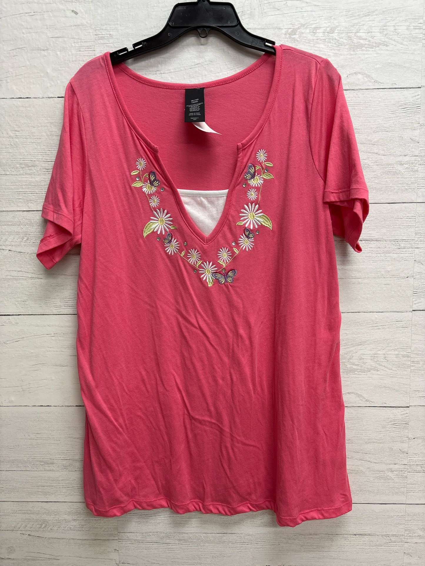 Size 1X No Brand Pink Shirt