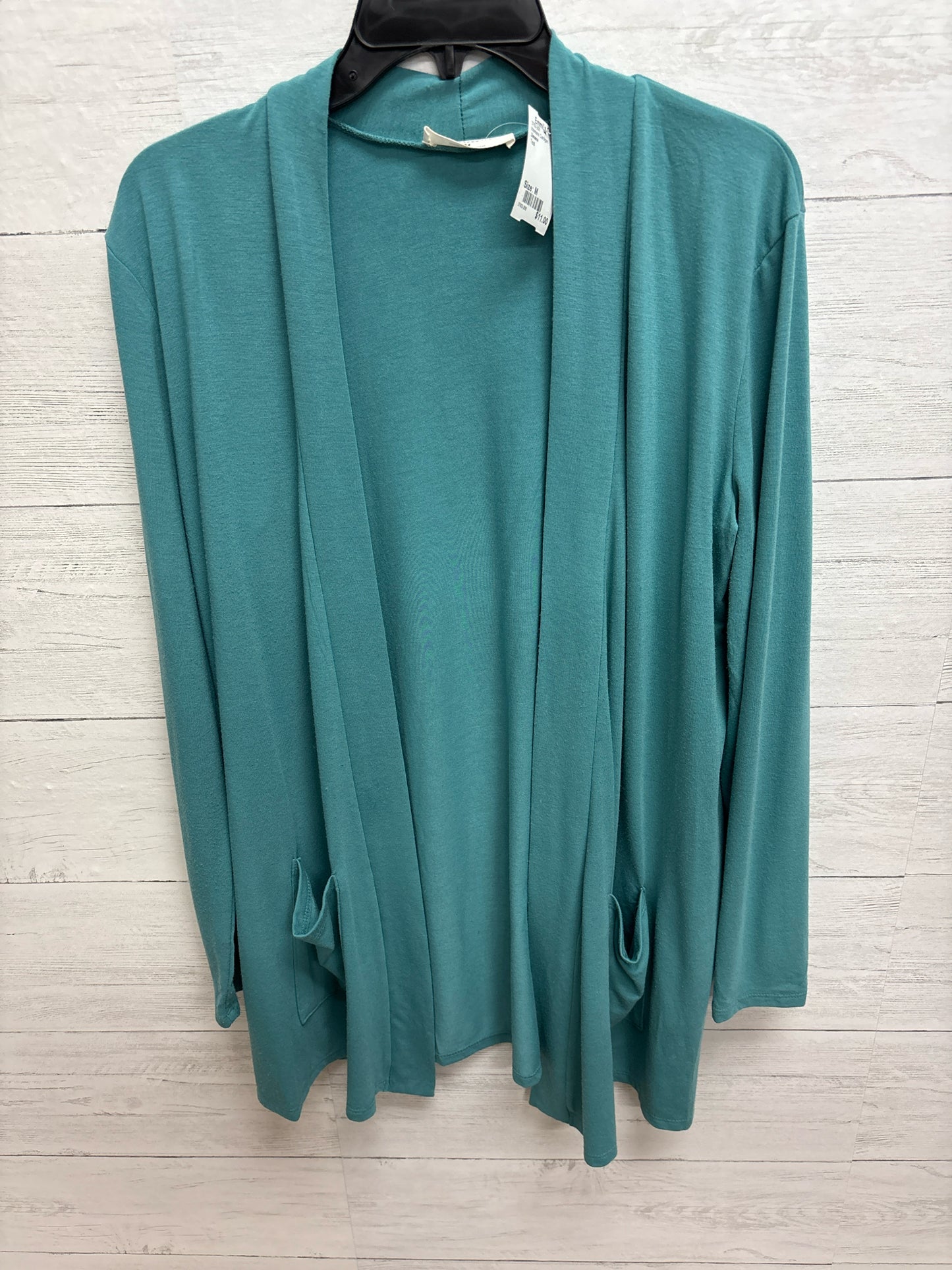 Size M Zenana Teal Womens Cardigan