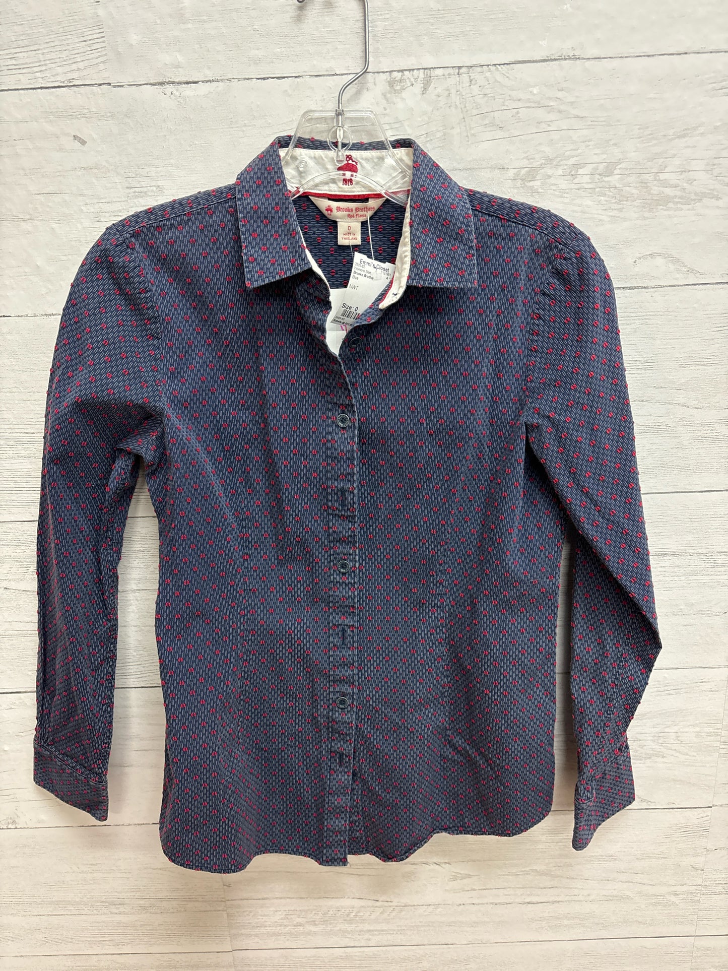 Size 0 Brooks Brother Blue Womens Shirt