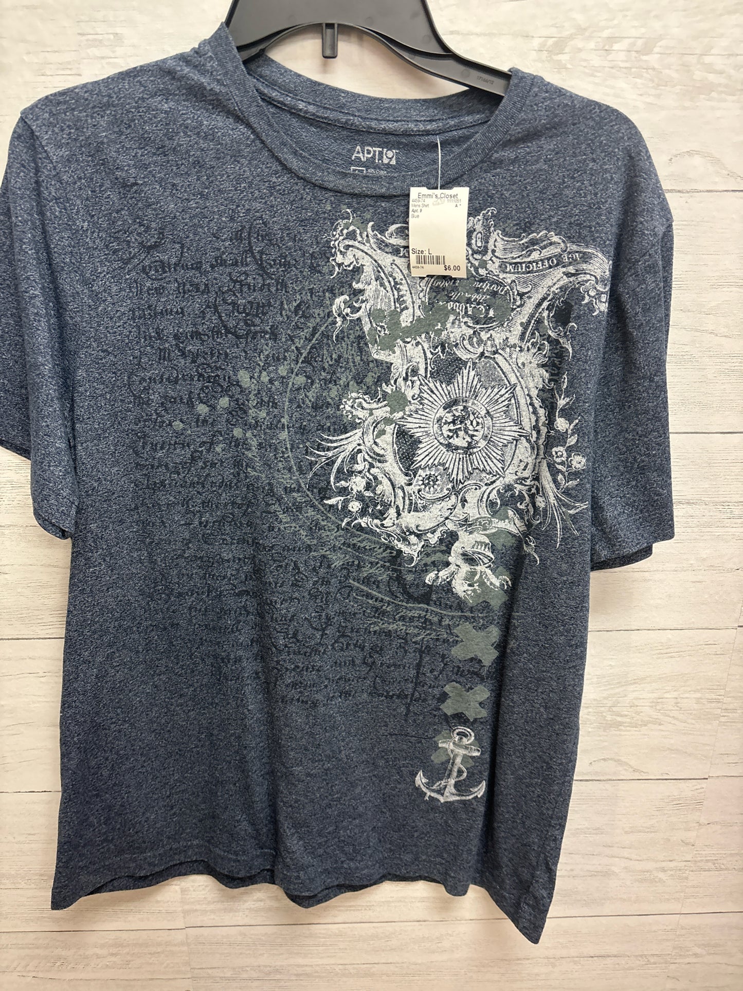 Size L Apt. 9 Blue Mens Shirt