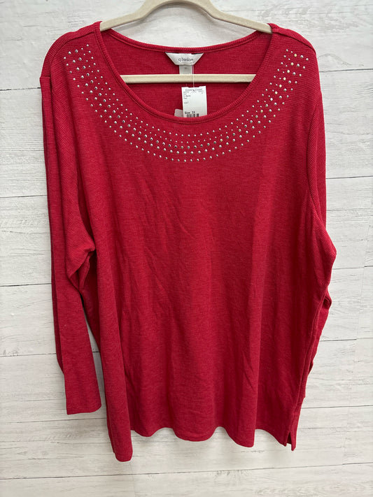 Size 3X CJ Banks Red Shirt