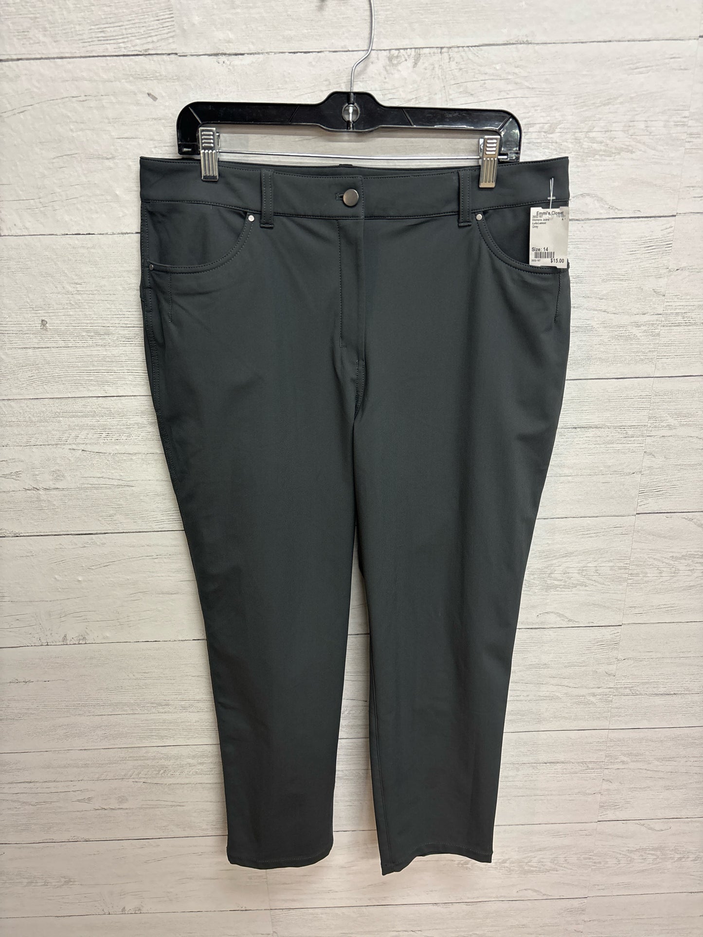 Size 14 LuluLemon Grey Womens Jeans