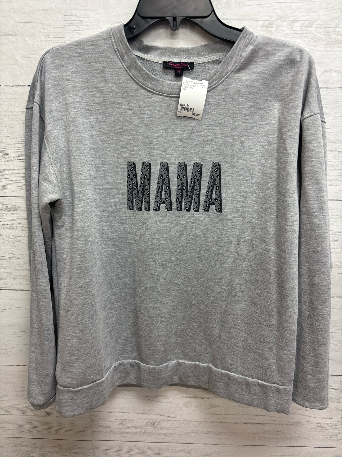 Size M Canyon Creek Grey Womens Sweater