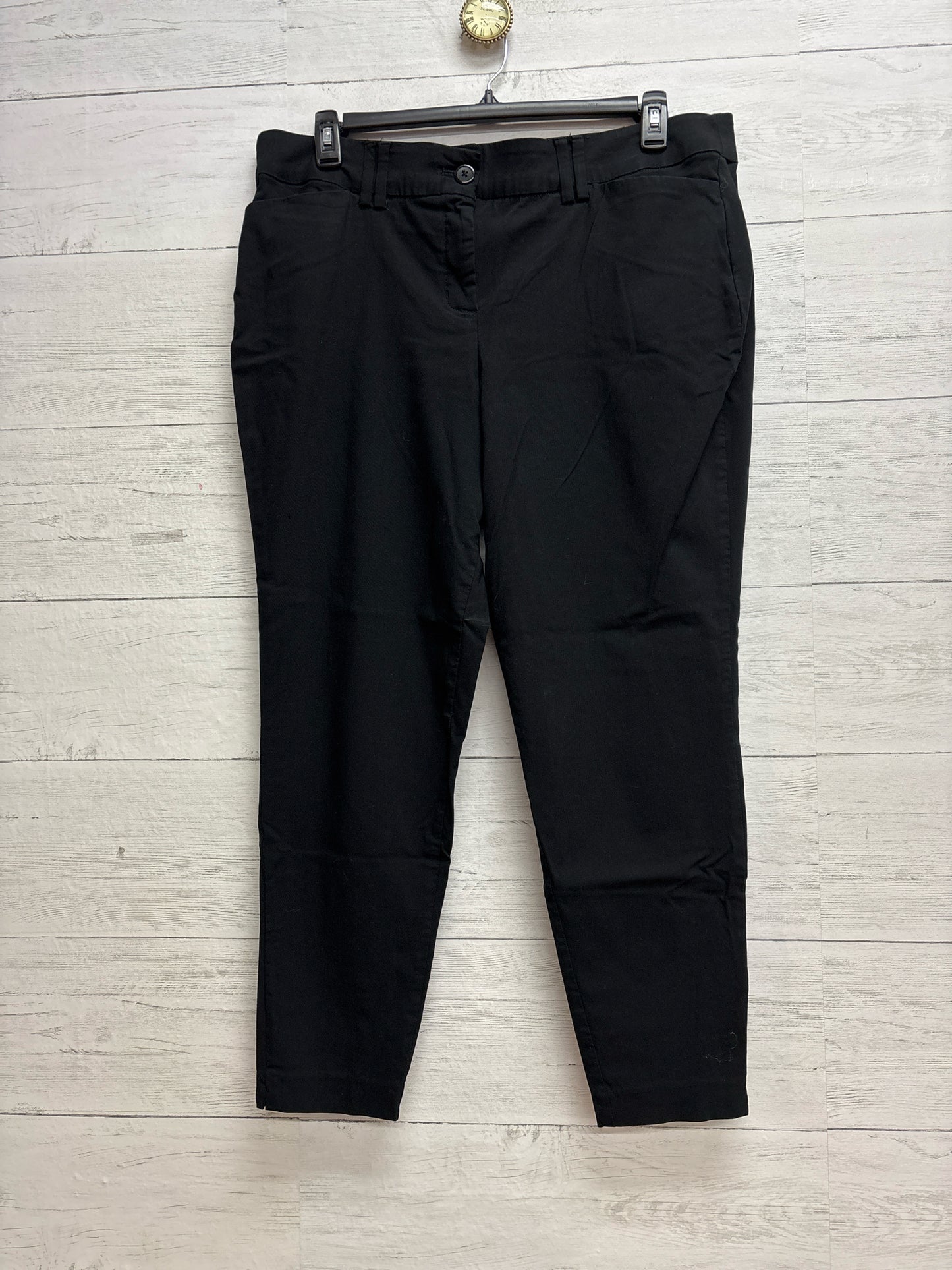 Size L Maurice Sasson Black Womens Pants