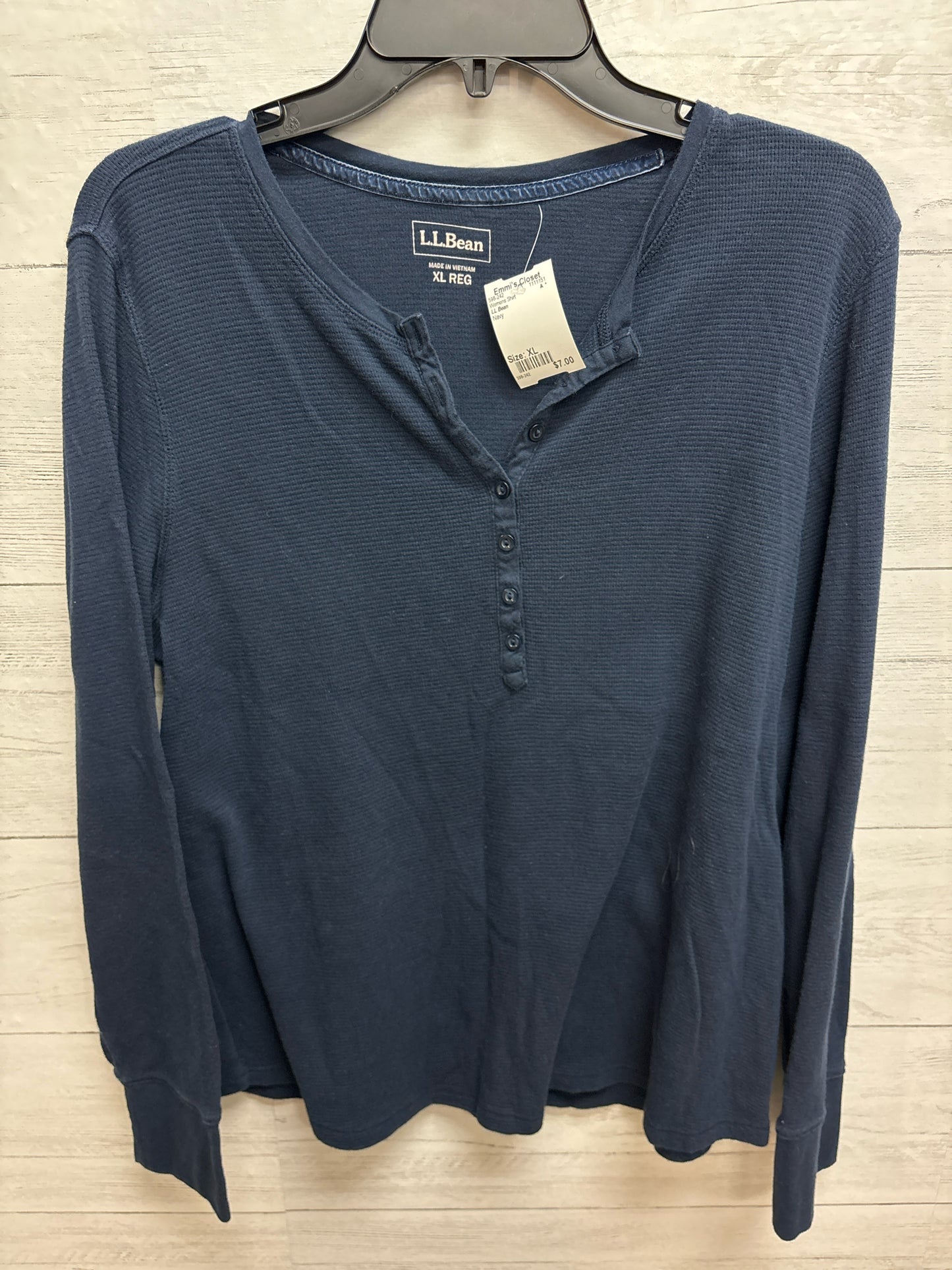 Size XL LL Bean Navy Womens Shirt