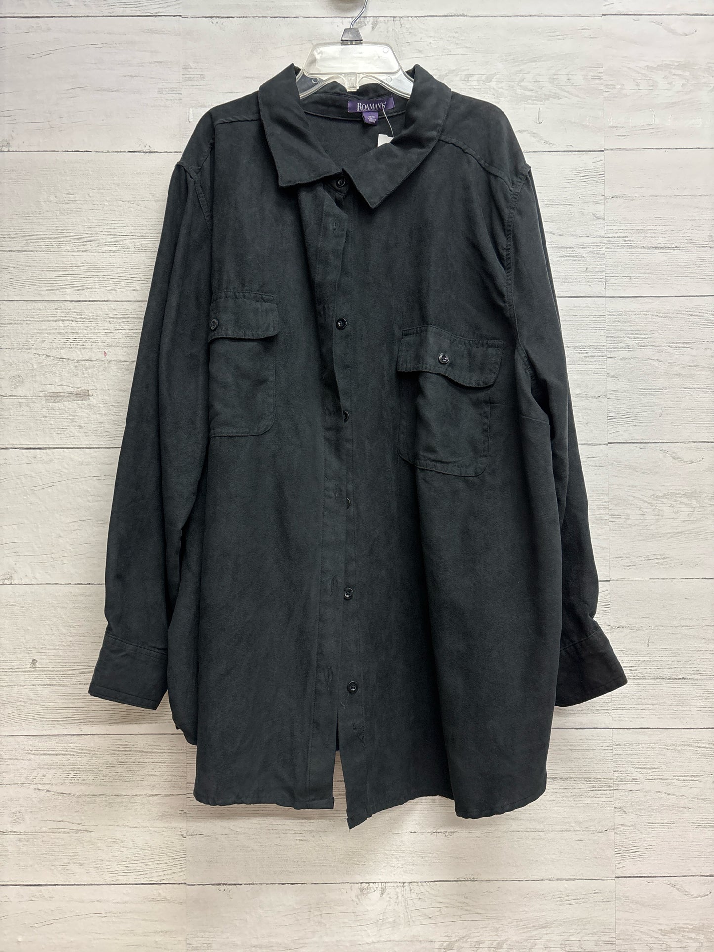 Size 30 Roamans Black Womens Shirt