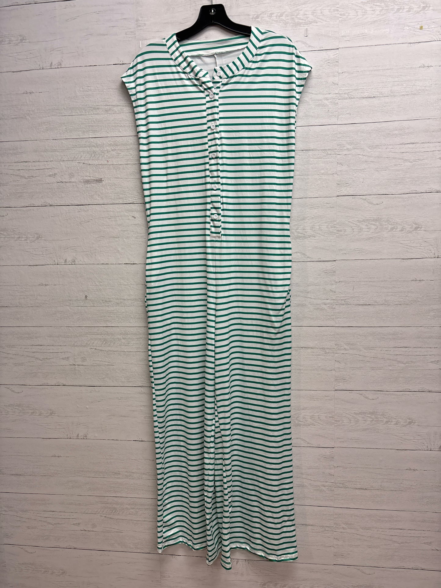 Size M/L No Brand Green/White Rompers
