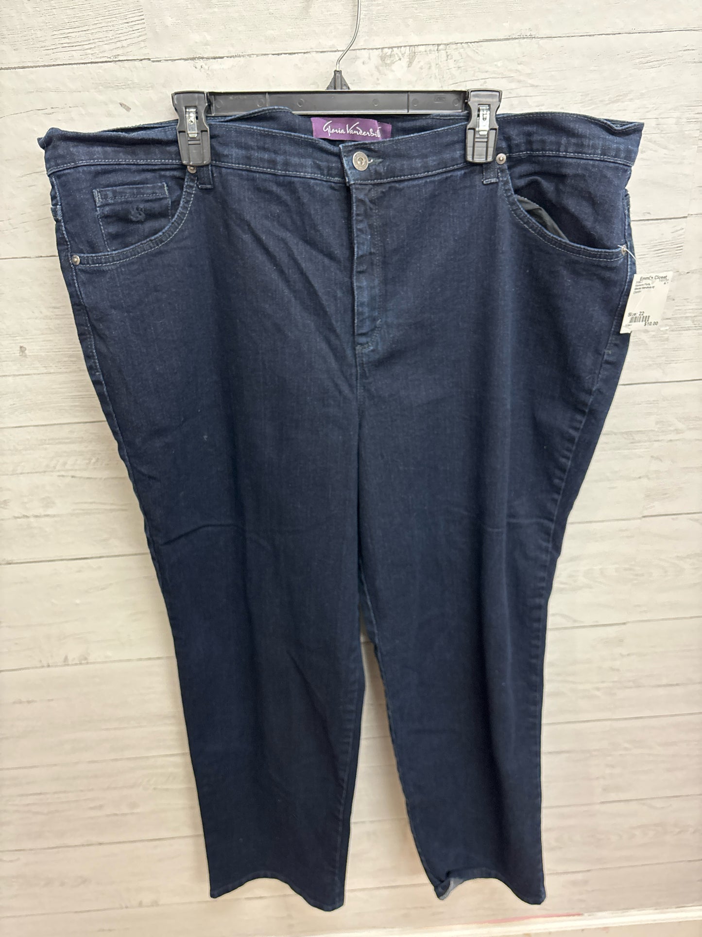 Size 22 Gloria Vanderbilt Denim Womens Pants