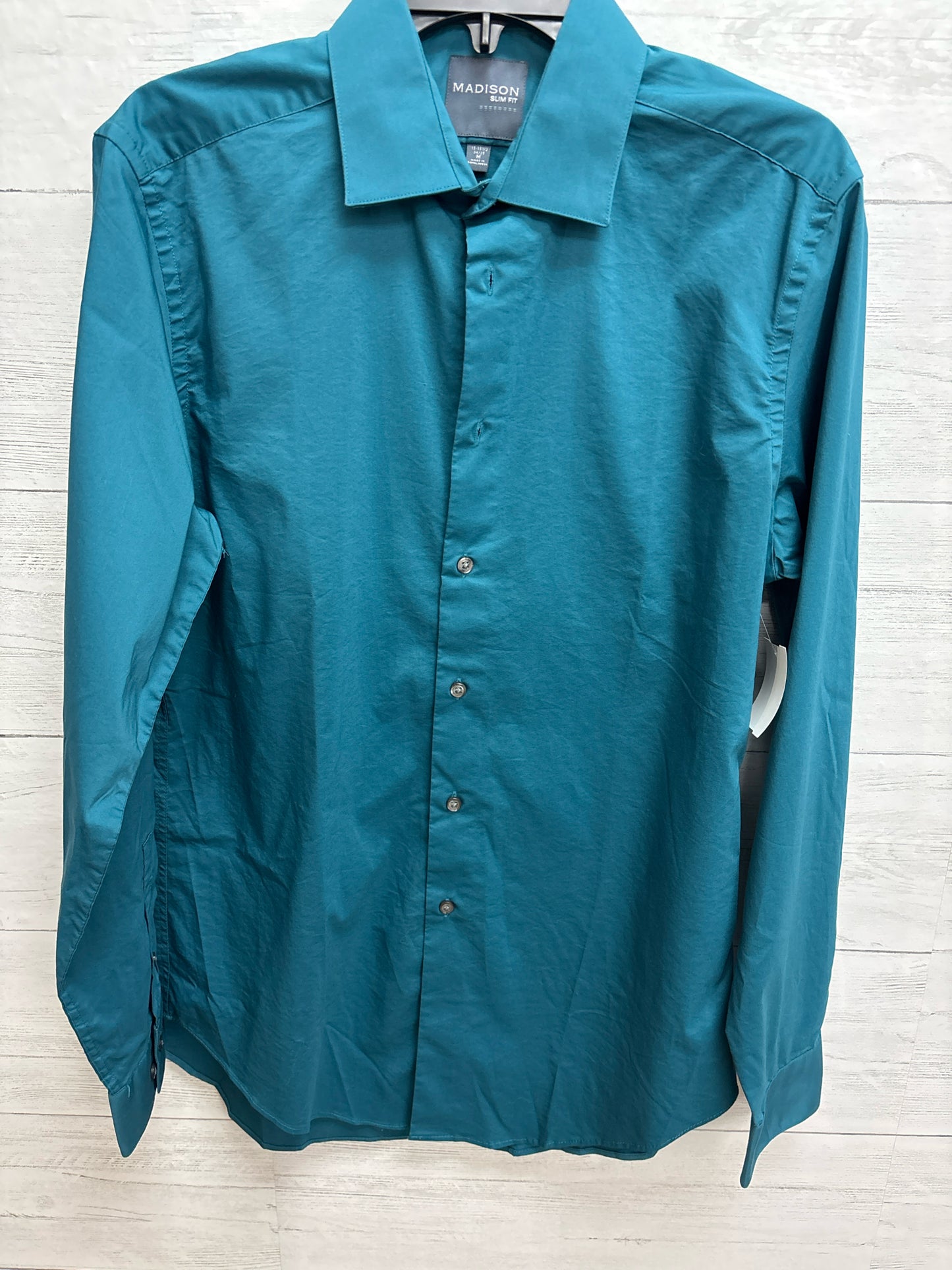 Size M Madison Teal Mens Shirt