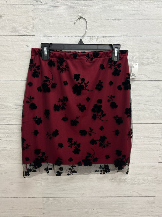 Size XL Romwe Red/black Skirt