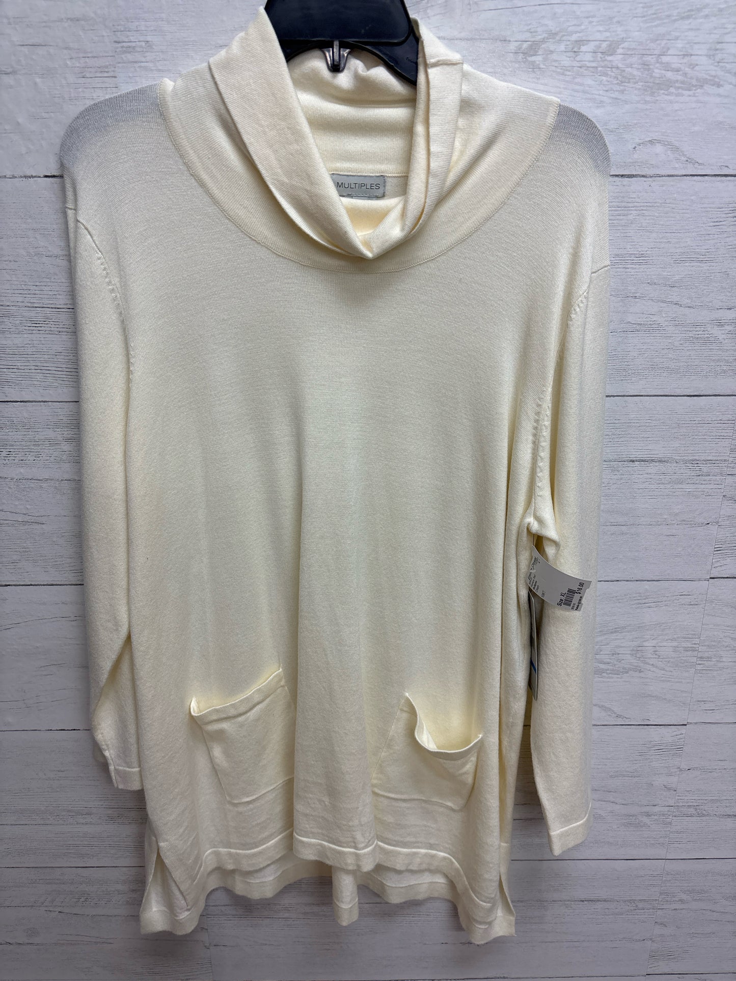 Size XL Multiples Cream Womens Shirt