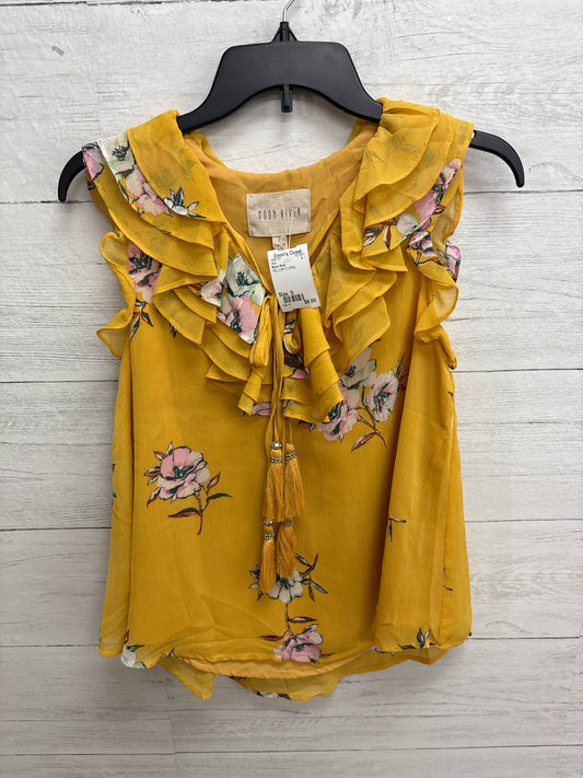 Size S Moon River YELLOW FLORAL Shirt