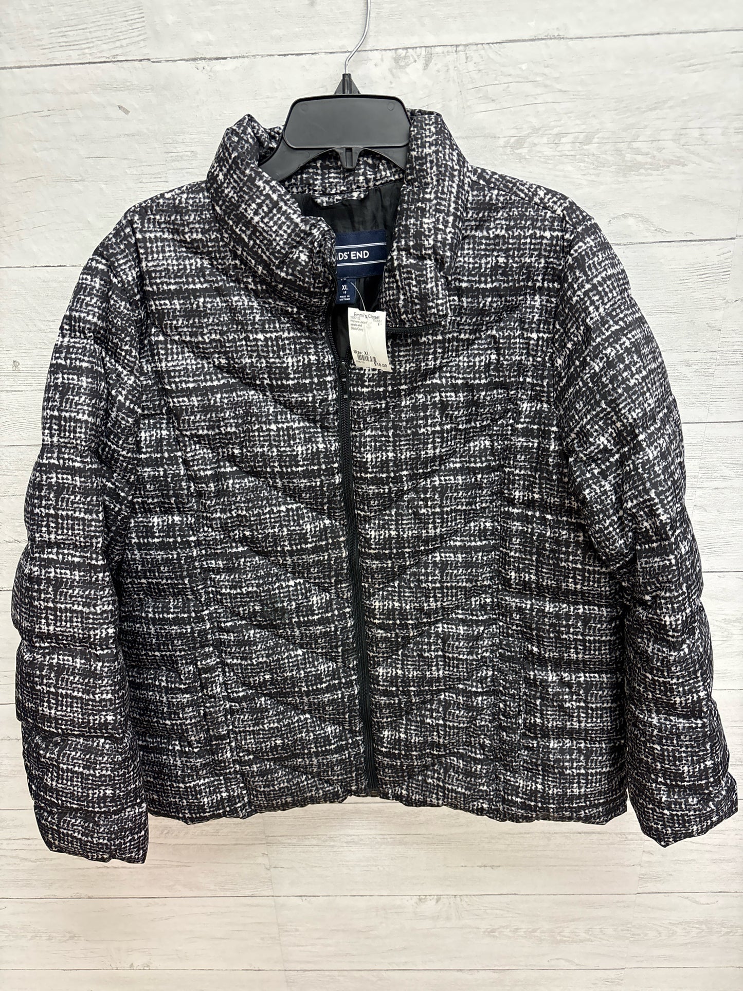 Size XL lands end Black/Grey Womens Jacket