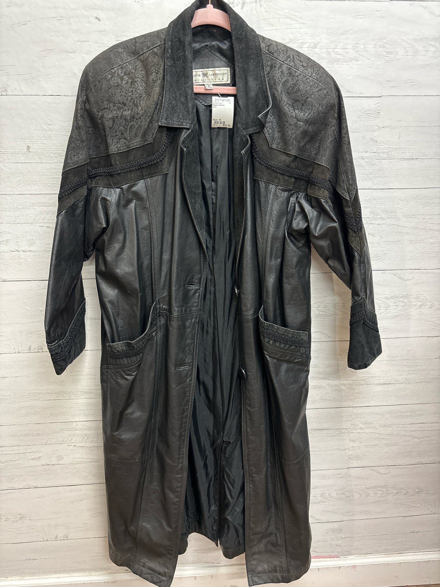 Size M Maggie Lawrence Black Womens Coat