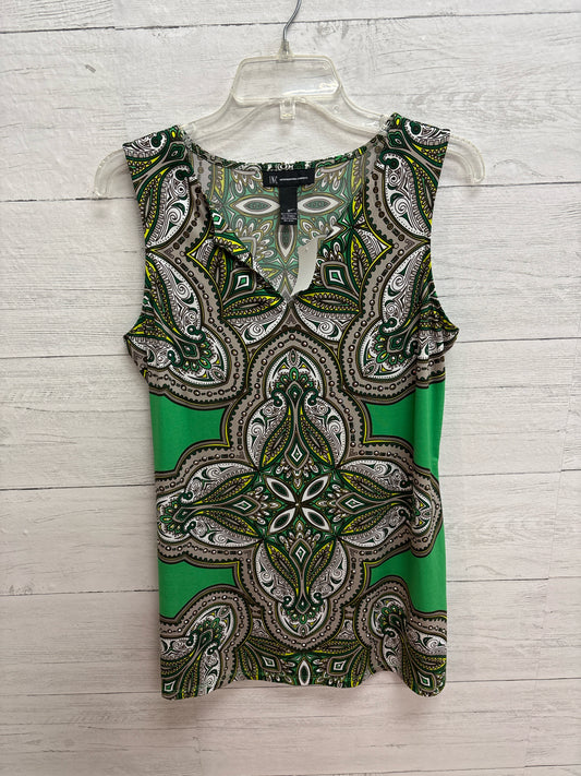 Size M INC Green Print Shirt