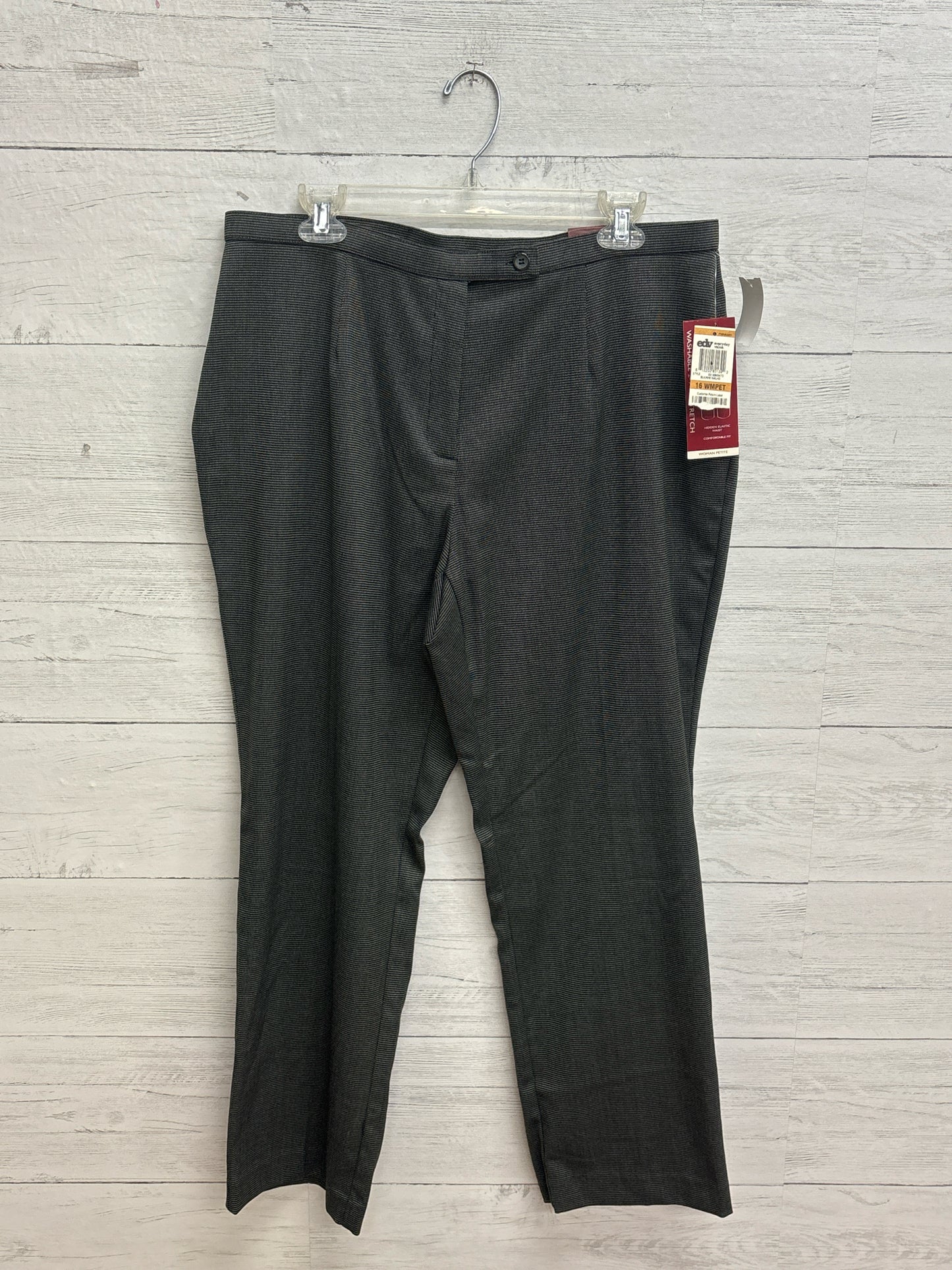 Size 16 JM Collection black/tan Pants