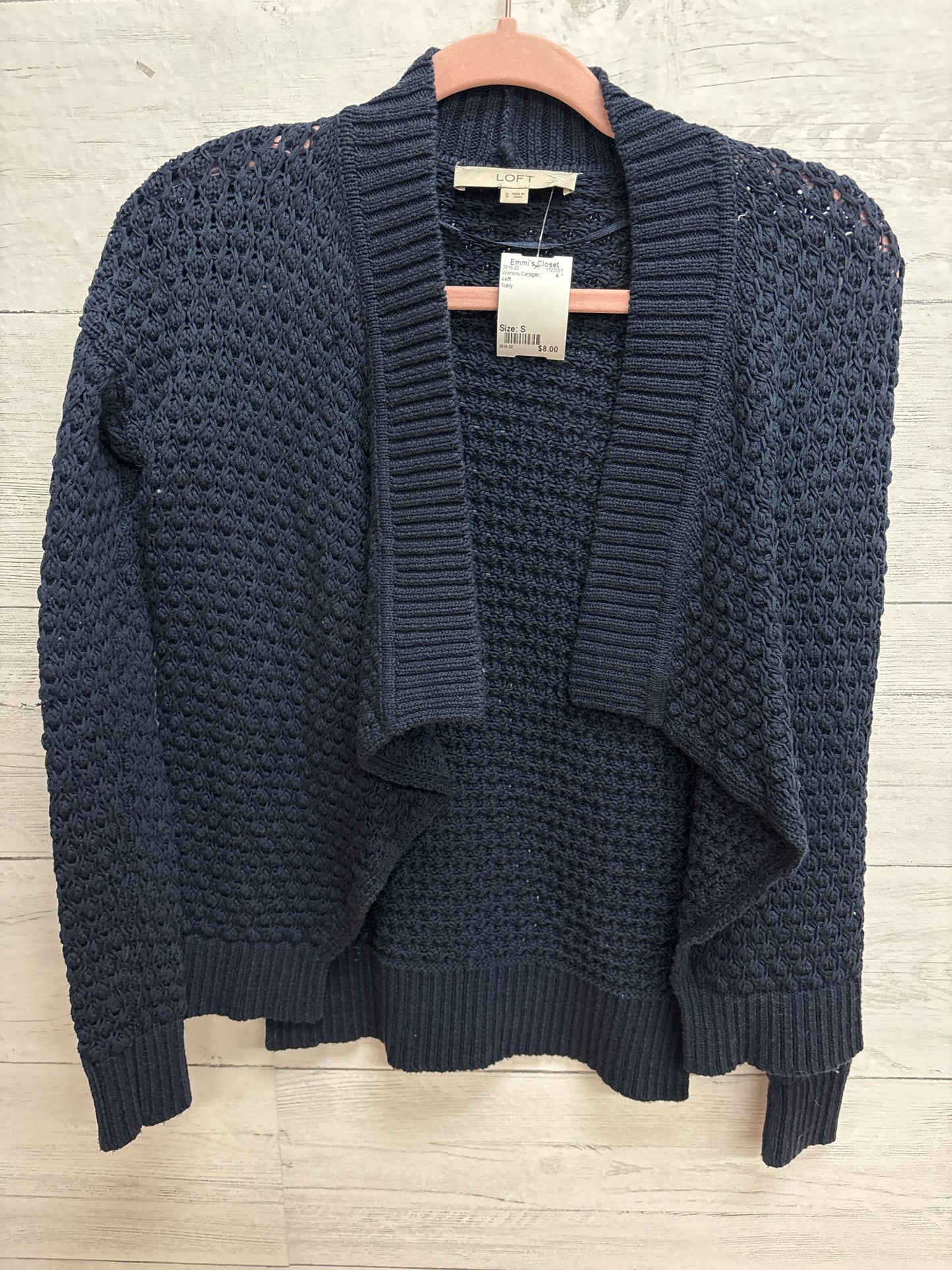 Size S Loft Navy Womens Cardigan