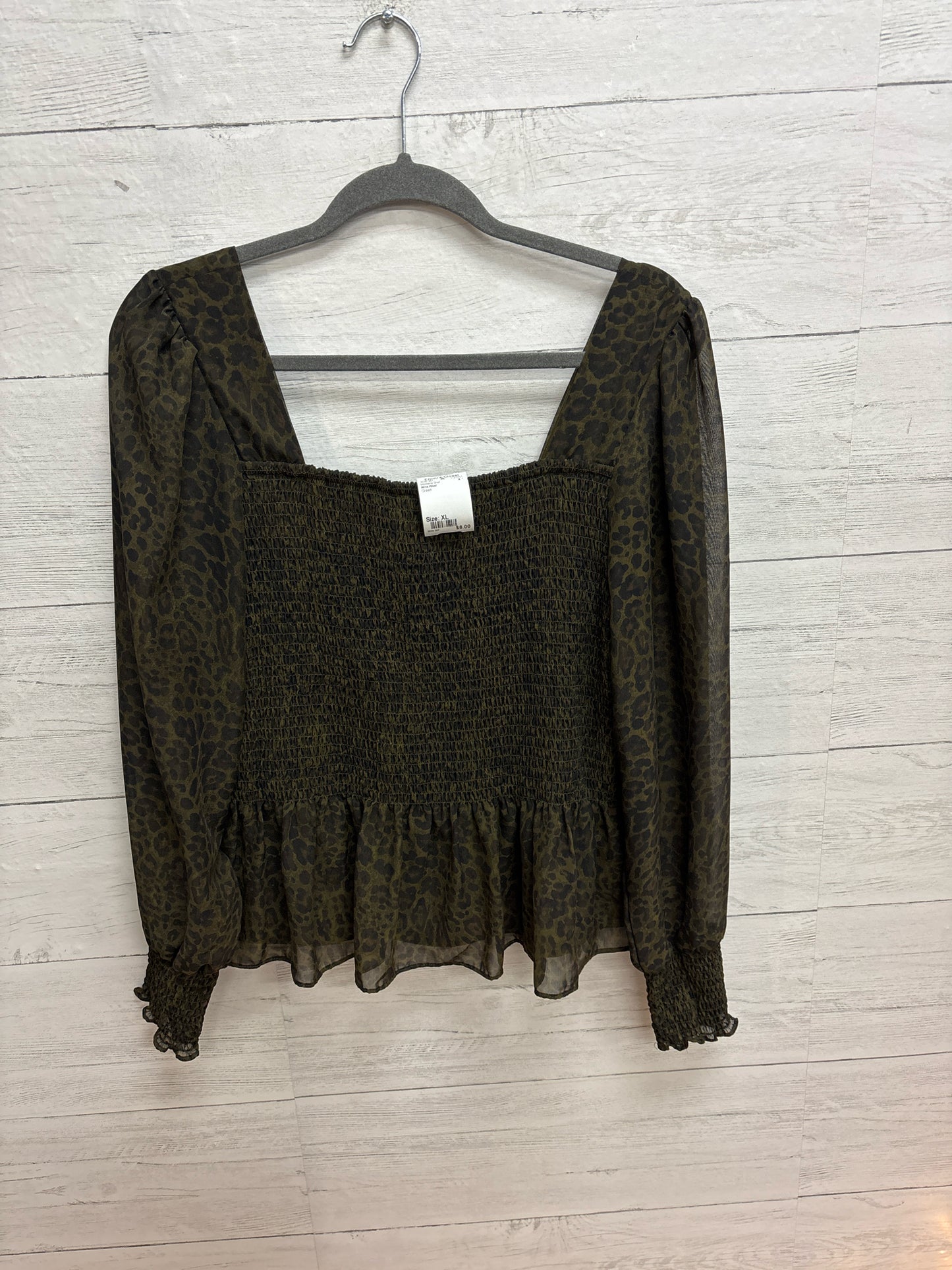 Size XL Nine West Green Womens Shirt