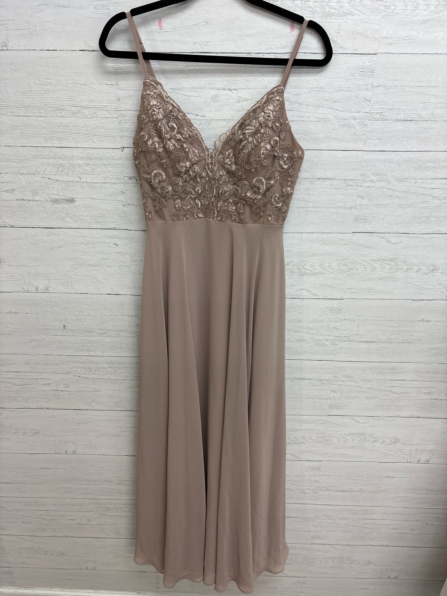 Size 4 AZAZIE Tan Gown