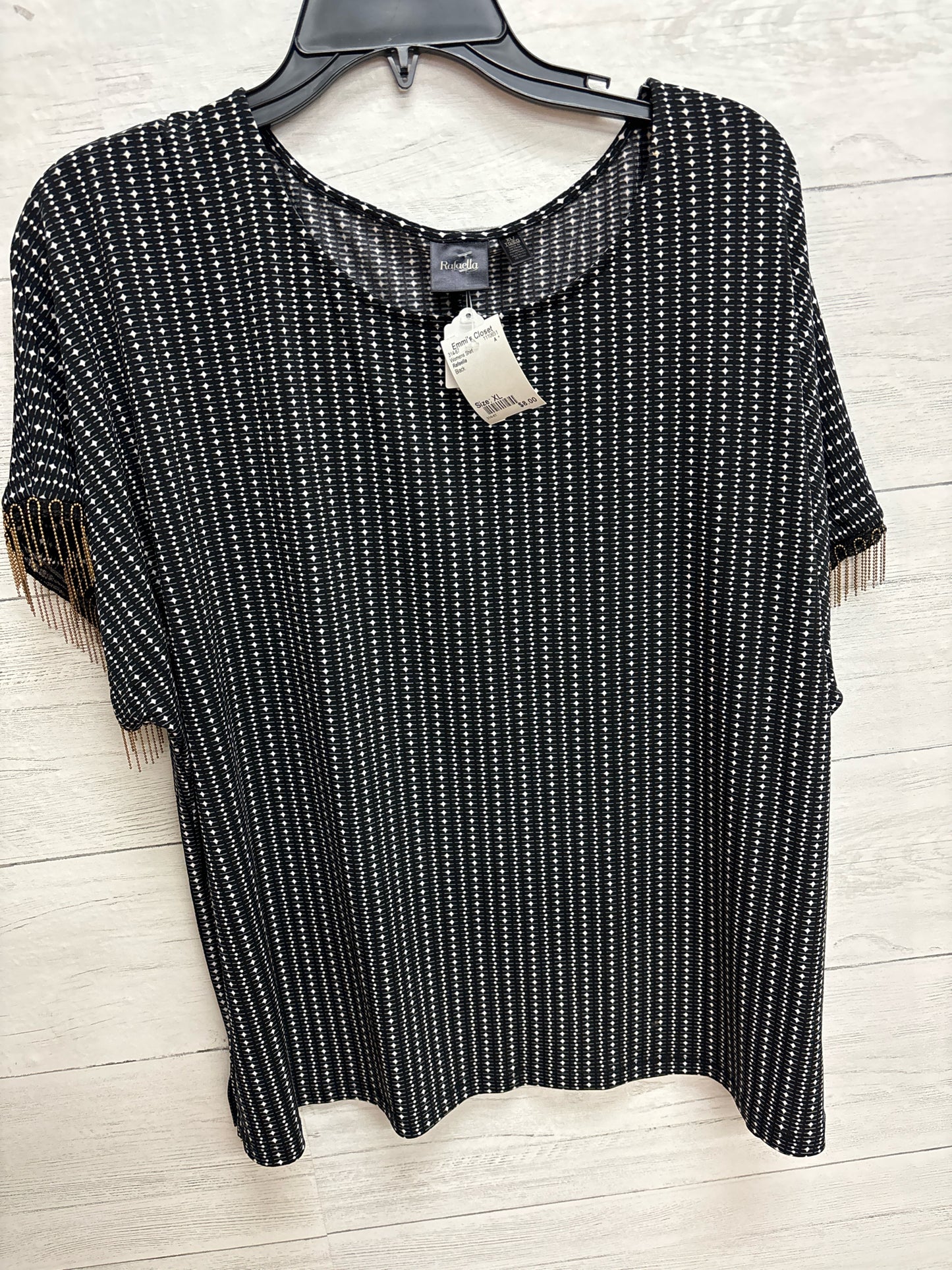 Size XL Rafaella Black Womens Shirt