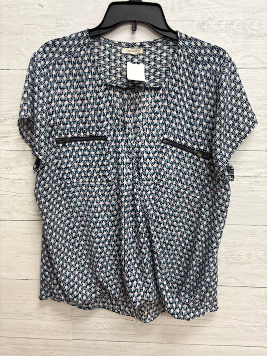 Size XL Maurices Blue/White Womens Shirt