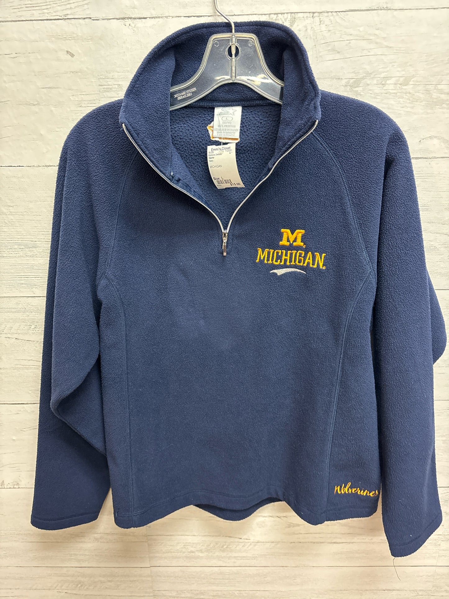 Size L Starter Navy Womens Sweater