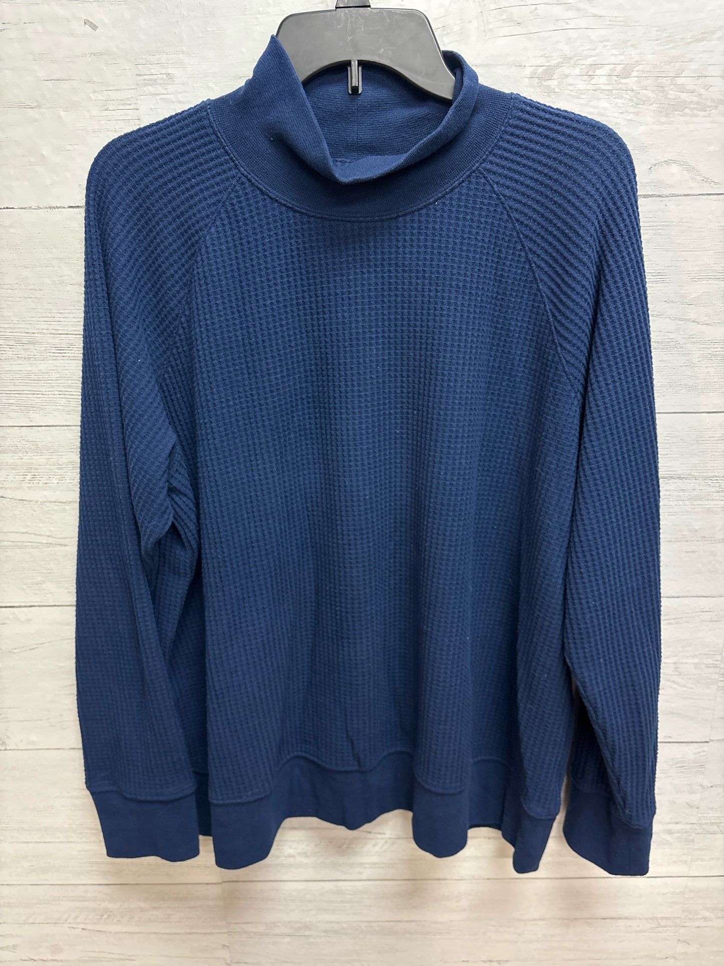 Size XL lands end Navy Womens Shirt